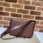 Gucci Horsebit 1955 Small Shoulder Bag 602204 GG Supreme Canvas Burgundy 2021