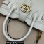 Gucci Small Top Handle Bag with Double G 658450 White 2021