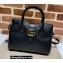 Gucci Small Top Handle Bag with Double G 658450 Black 2021