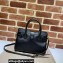 Gucci Small Top Handle Bag with Double G 658450 Black 2021