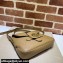 Gucci Small Messenger Bag with Double G and Web 648934 Leather Beige 2021