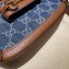 Gucci Horsebit 1955 Mini Shoulder Bag 658574 GG Denim Blue 2021