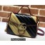 Gucci Diagonal GG Marmont Mini Top Handle Bag 583571 Black/Beige 2021