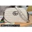 Gucci Aria Collection GG Marmont Small Shoulder Bag 447632 White 2021