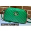 Gucci Diagonal GG Marmont Small Shoulder Bag 447632 Green 2021