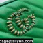 Gucci Diagonal GG Marmont Small Shoulder Bag 447632 Green 2021