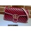 Gucci Diagonal GG Marmont Small Shoulder Bag 443497 Red/Pink 2021