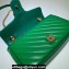 Gucci Diagonal GG Marmont Small Shoulder Bag 443497 Green 2021