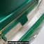 Gucci Diagonal GG Marmont Small Shoulder Bag 443497 Green 2021