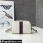 Gucci Ophidia GG Mini Bag with Web 517350 Leather White 2021