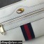 Gucci Ophidia GG Mini Bag with Web 517350 Leather White 2021