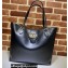 Gucci Medium Tote Bag with Double G 649577 Black 2021
