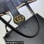 Gucci Medium Tote Bag with Double G 649577 Black 2021