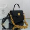 Versace La Medusa Medium Handbag Black/Gold 2021