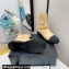 Chanel Calfskin and Grosgrain Ankle Boots G37808 Beige 2021