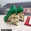 Dolce & Gabbana Heel 10.5cm Leather Pumps Green with DG Pop Heel 2021