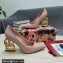 Dolce & Gabbana Heel 10.5cm Leather Pumps Light Pink with DG Pop Heel 2021