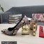 Dolce & Gabbana Heel 10.5cm Leather Pumps Snake Print Gray with DG Pop Heel 2021