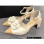 Chanel Camellia Open Shoes Slingbacks G38365 Lambskin White 2021