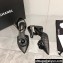 Chanel Camellia Open Shoes Slingbacks G38365 Lambskin Black 2021