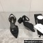 Chanel Camellia Open Shoes Slingbacks G38365 Grosgrain Black 2021