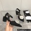 Chanel Camellia Open Shoes Slingbacks G38365 Grosgrain Black/White 2021