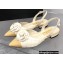 Chanel Camellia Slingbacks G38362 Lambskin White 2021