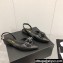 Chanel Camellia Slingbacks G38362 Lambskin Black 2021