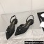 Chanel Camellia Slingbacks G38362 Grosgrain Black 2021