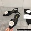 Chanel Camellia Slingbacks G38362 Grosgrain Black/White 2021