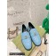 Gucci Chevron Leather Loafers with Double G 670399 Blue 2021