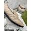 Gucci Chevron Leather Loafers with Double G 670399 Beige 2021