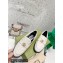 Gucci Chevron Leather Loafers with Double G 670399 White 2021