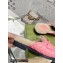 Gucci Shearling Merino Lining Chevron Leather Slippers with Double G 670400 Pink 2021