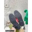 Gucci Shearling Merino Lining Chevron Leather Slippers with Double G 670400 Pink 2021