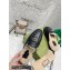 Gucci Shearling Merino Lining Chevron Leather Slippers with Double G 670400 Black 2021