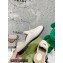 Gucci Shearling Merino Lining Chevron Leather Slippers with Double G 670400 White 2021