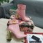 Dolce & Gabbana Heel 10.5cm Leather Ankle Boots Patent Pink with DG Karol Heel and Strap 2021