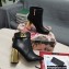Dolce & Gabbana Heel 10.5cm Leather Ankle Boots Black with DG Karol Heel and Strap 2021