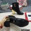 Dolce & Gabbana Heel 10.5cm Leather Ankle Boots Black with DG Karol Heel and Strap 2021