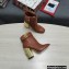 Dolce & Gabbana Heel 10.5cm Leather Ankle Boots Brown with DG Karol Heel and Strap 2021