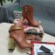 Dolce & Gabbana Heel 10.5cm Leather Ankle Boots Brown with DG Karol Heel and Strap 2021