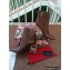 Dolce & Gabbana Heel 10.5cm Leather Ankle Boots Brown with DG Pop Heel 2021