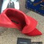 Dolce & Gabbana Heel 10.5cm Leather Ankle Boots Suede Red with Baroque DG Heel 2021