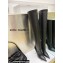 Amina Muaddi Clear Heel 9.5cm Leather Thigh-High Boots Black 2021