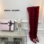 Amina Muaddi Heel 9.5cm Leather Thigh-High Begum Boots Dark Red 2021