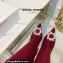 Amina Muaddi Heel 9.5cm Leather Thigh-High Begum Boots Dark Red 2021