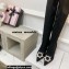 Amina Muaddi Heel 9.5cm Leather Thigh-High Begum Boots Black 2021