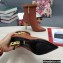Dolce & Gabbana Mink Fur Thin Heel 10.5cm Leather Ankle Boots Brown with Baroque DG Heel 2021