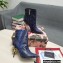 Dolce & Gabbana Thin Heel 10.5cm Leather Ankle Boots Snake Print Blue with Baroque DG Heel 2021